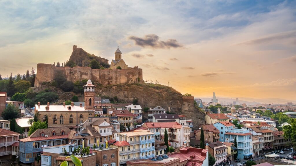 Old Tbilisi and the Narikala hillside during a ten-day cultural journey in Georgia
