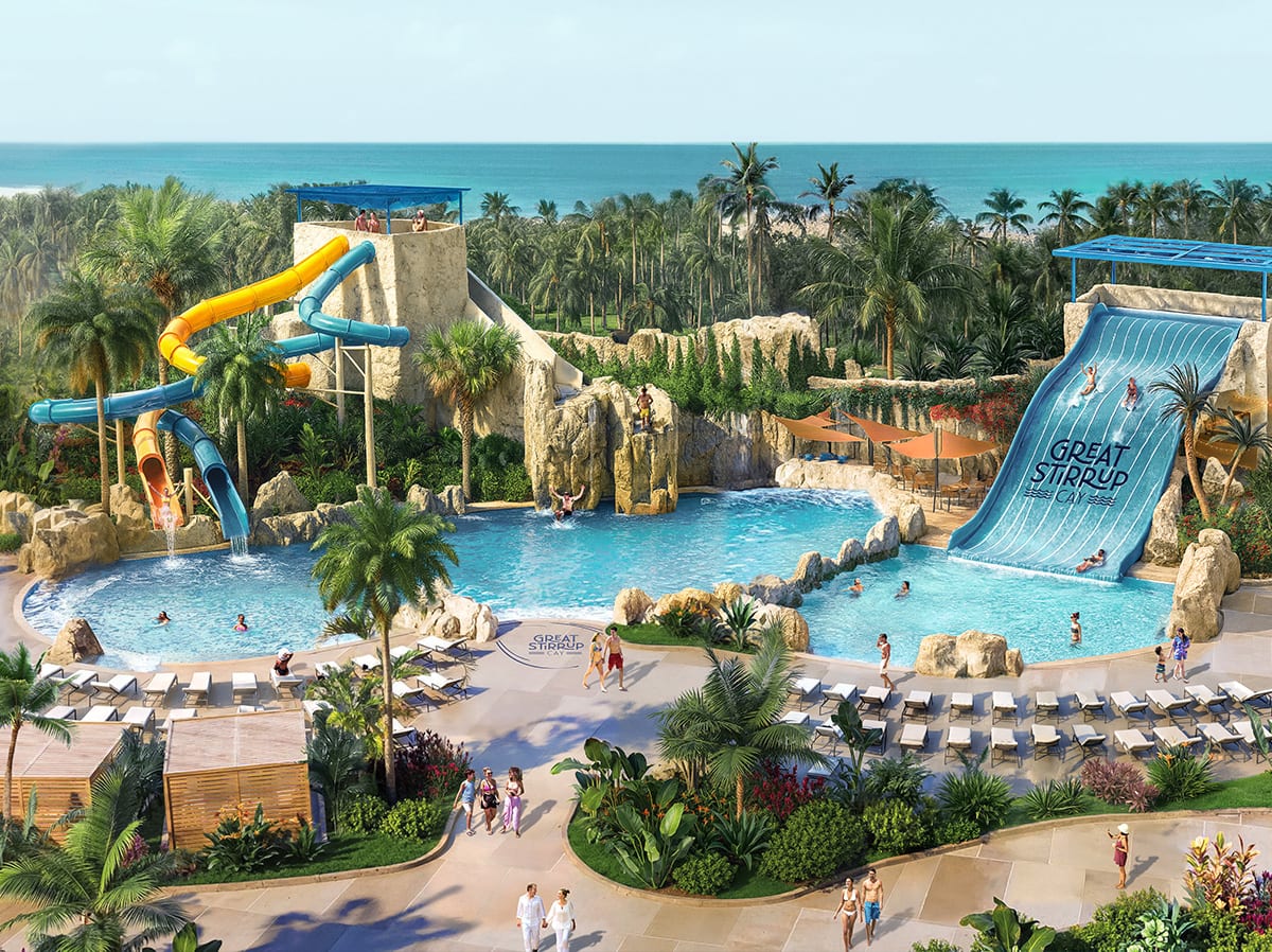 Parque acuático Great Tides en Great Stirrup Cay